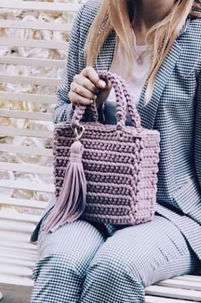 Crochet bag; 33 New Ideas For Mesh Bag With Descriptions And Patterns