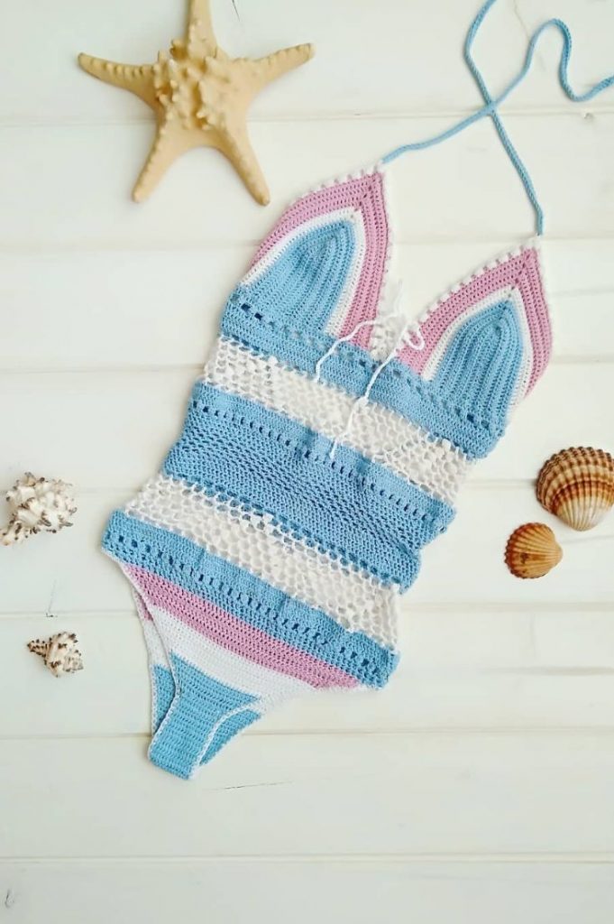 Crochet Swimsuit; 30 Beautiful Beach Knitted Swimsuit Patterns You Must