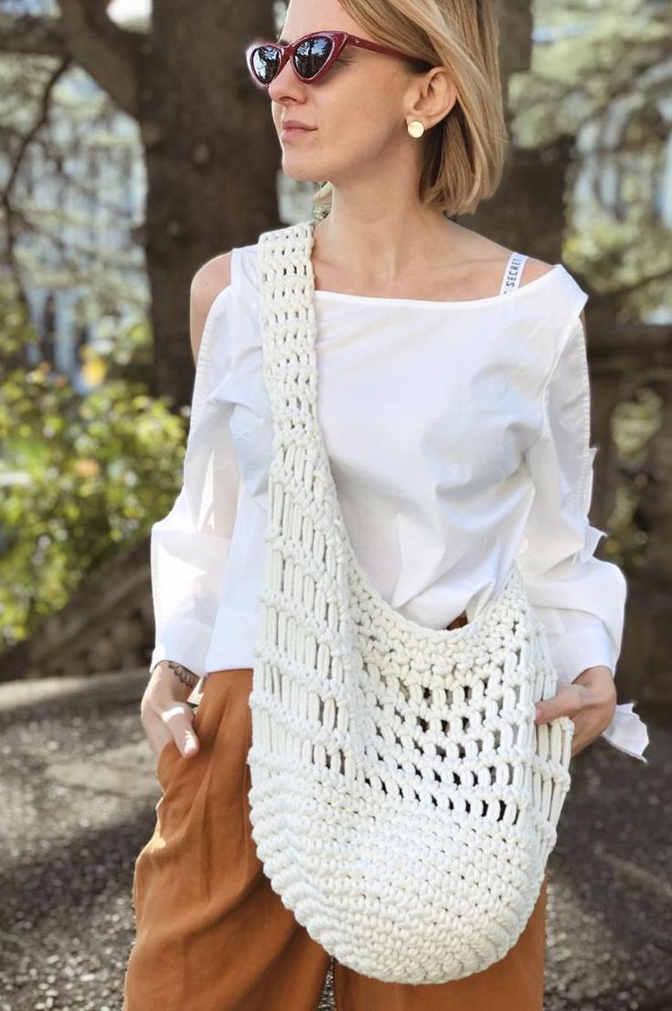 Knitted Cute Bags; 30 Free Most Beautiful Mesh Bag Patterns We Have