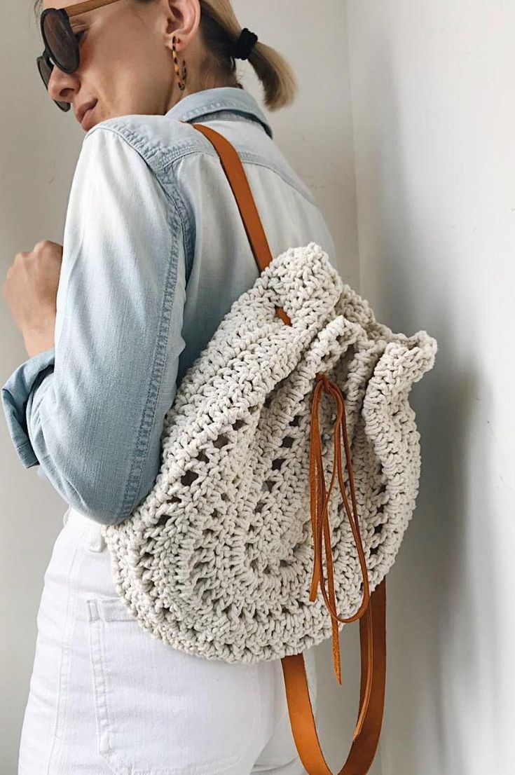 Knitted Cute Bags; 30 Free Most Beautiful Mesh Bag Patterns We Have ...