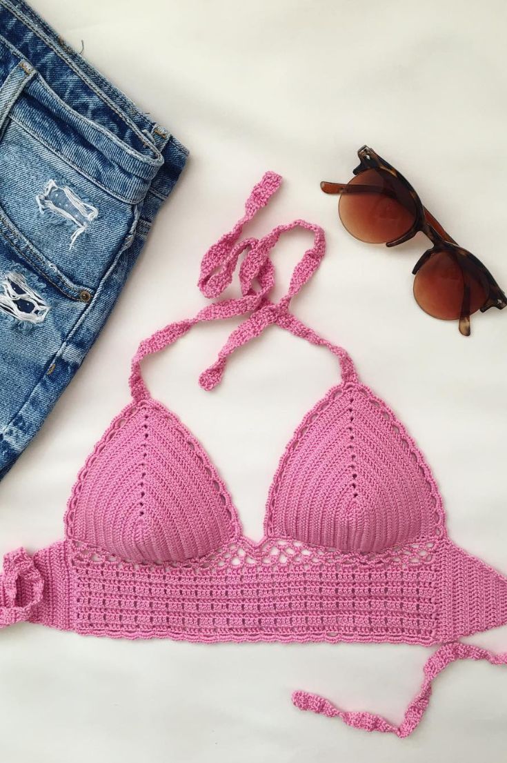30 Summer Crochet Bikini And Swimwear Pattern Design Ideas New 2019 ...